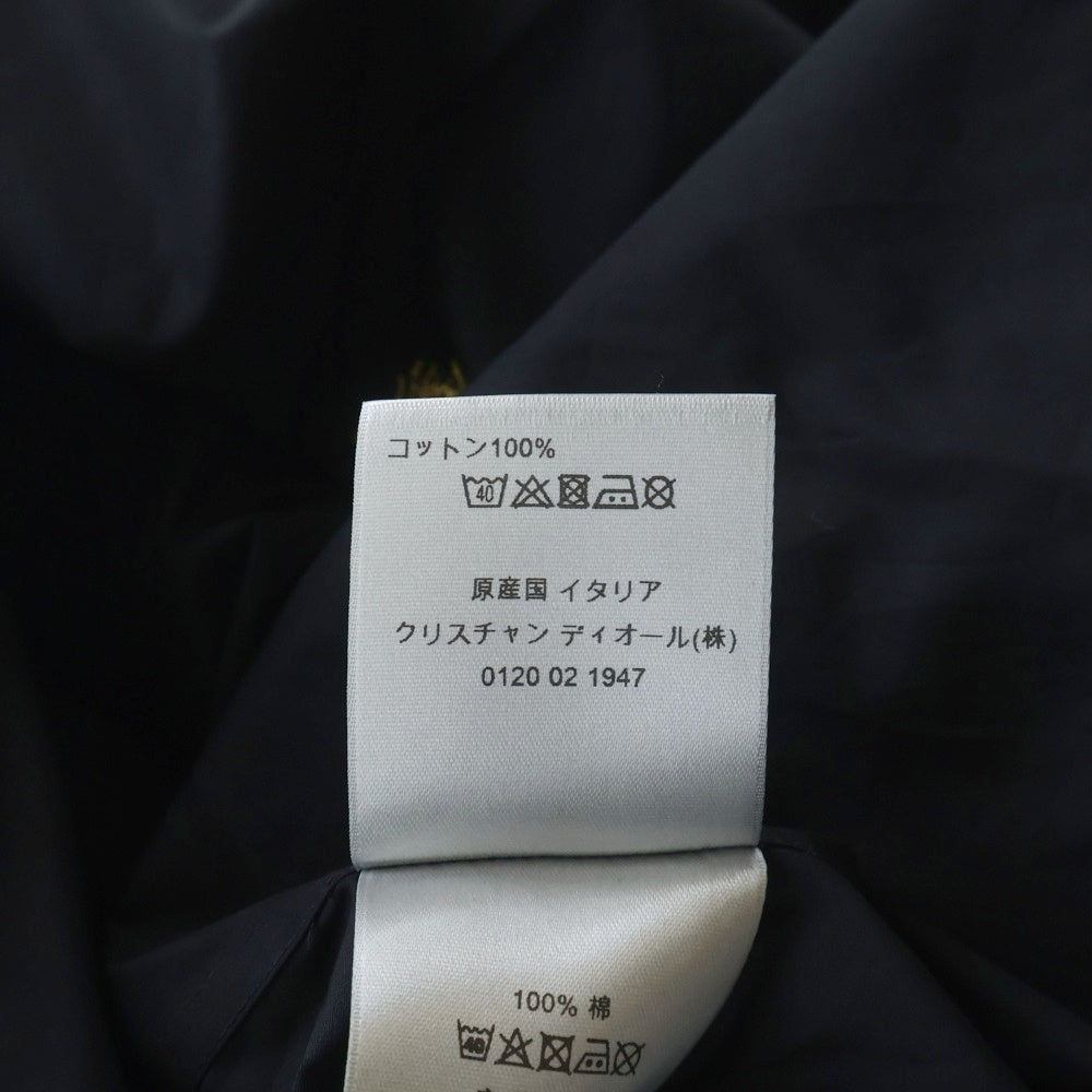 DIOR(ディオール) BEE刺繍 比翼ボタン 長袖シャツ ブラック 733C554B2088