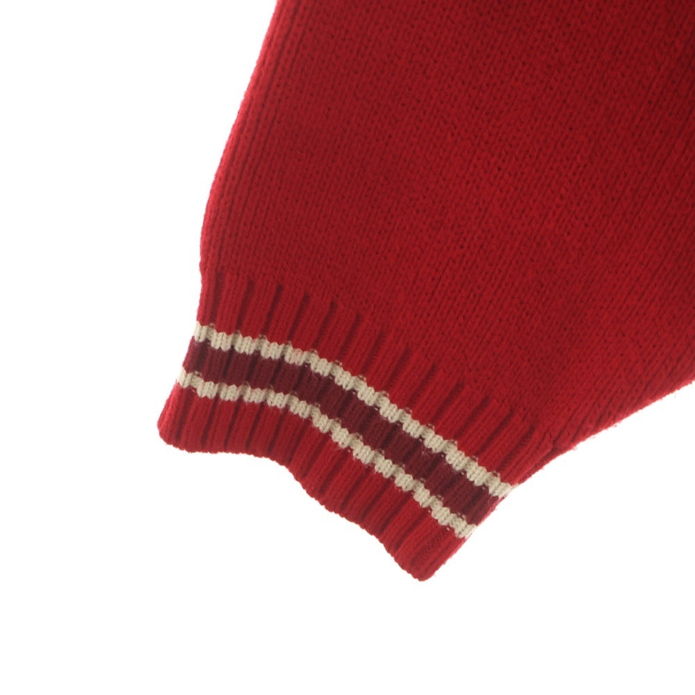SUPREME(シュプリーム) 25AW Script Stripe Half Zip Sweater スクリプト ストライプ ハーフジップニット セーター レッド