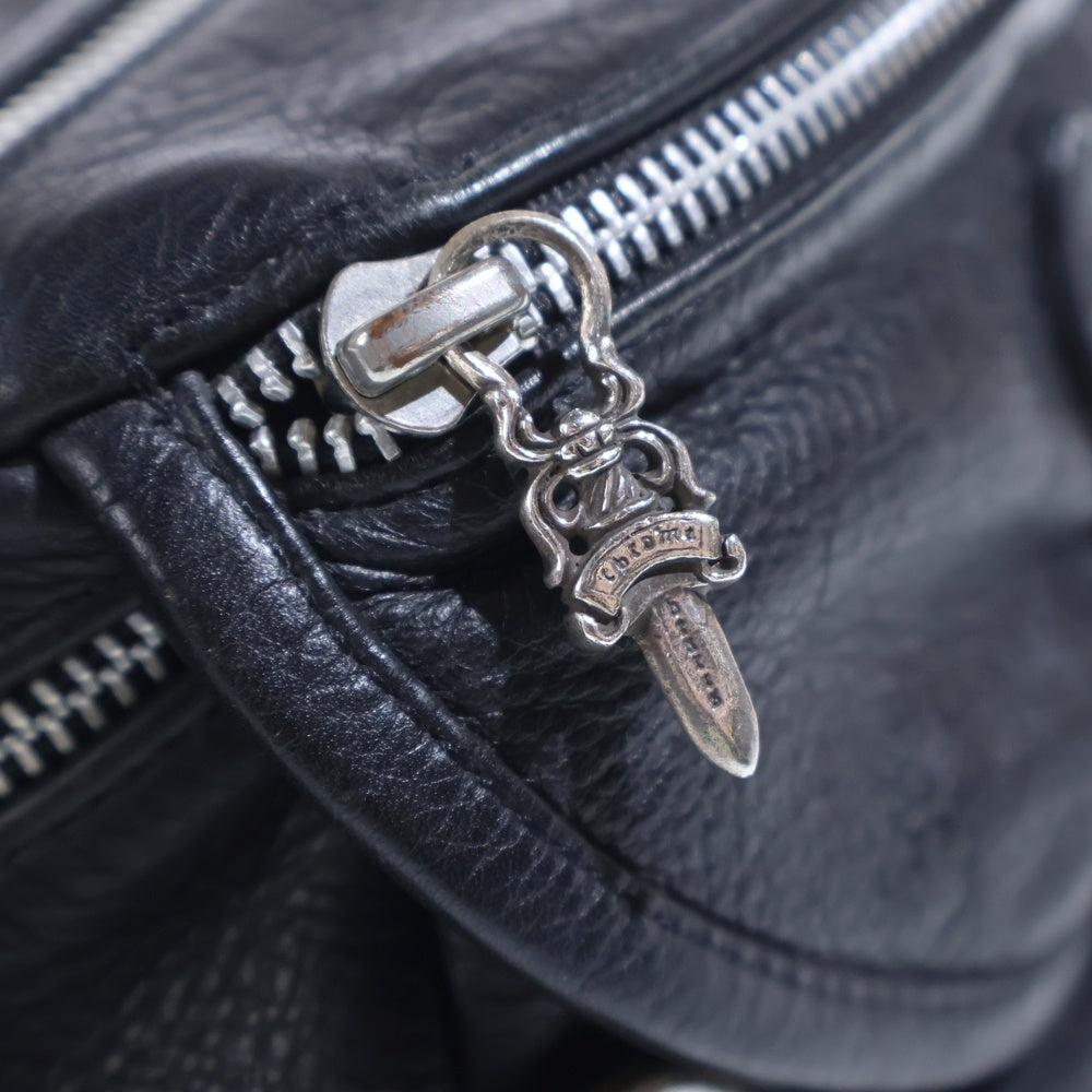 CHROME HEARTS(クロムハーツ) #1 SNAT PACK スナットパック ダガージップ ガンスリンガーベルト レザーウエストバッグ ブラック BCA378