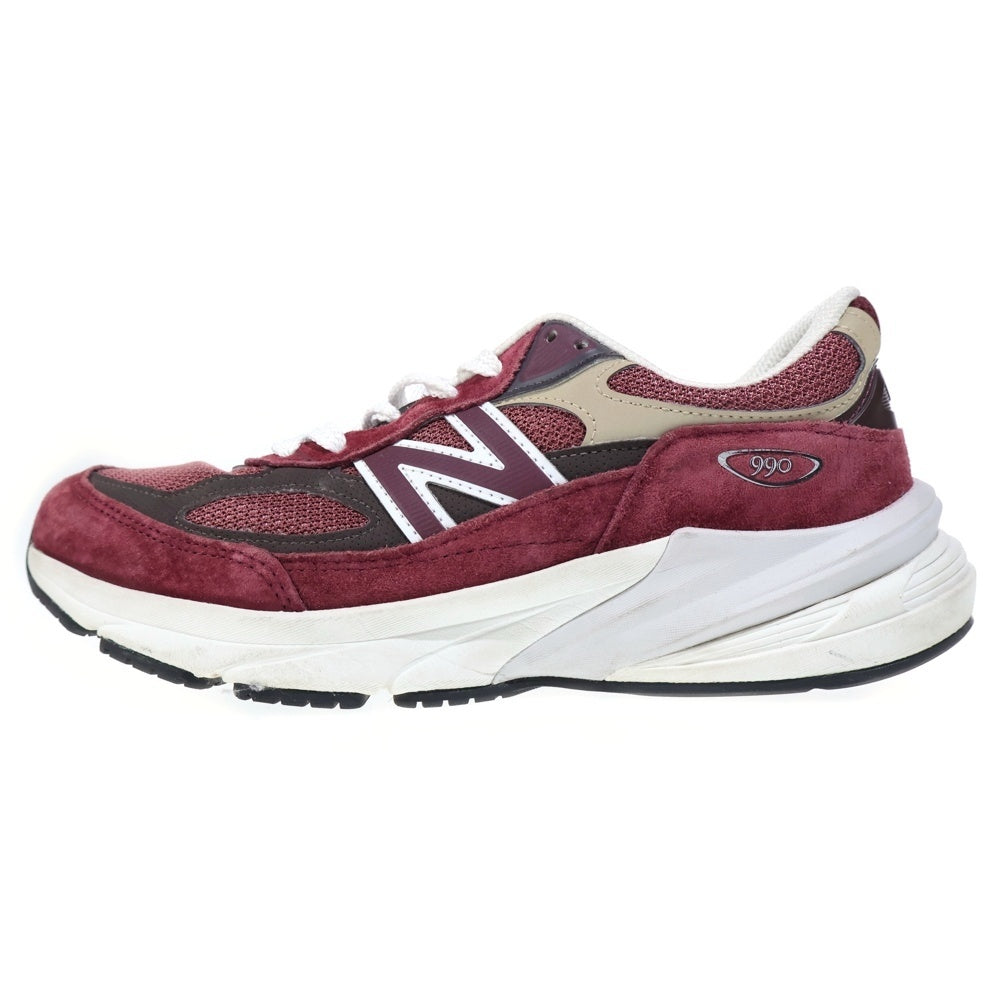 New Balance(ニューバランス) U990BT6 スエード ローカットスニーカー シューズ レッド US8.5/26.5cm