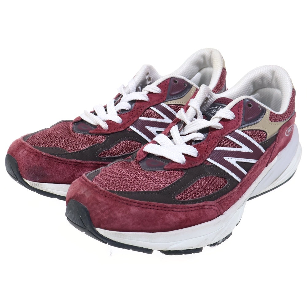 New Balance(ニューバランス) U990BT6 スエード ローカットスニーカー シューズ レッド US8.5/26.5cm