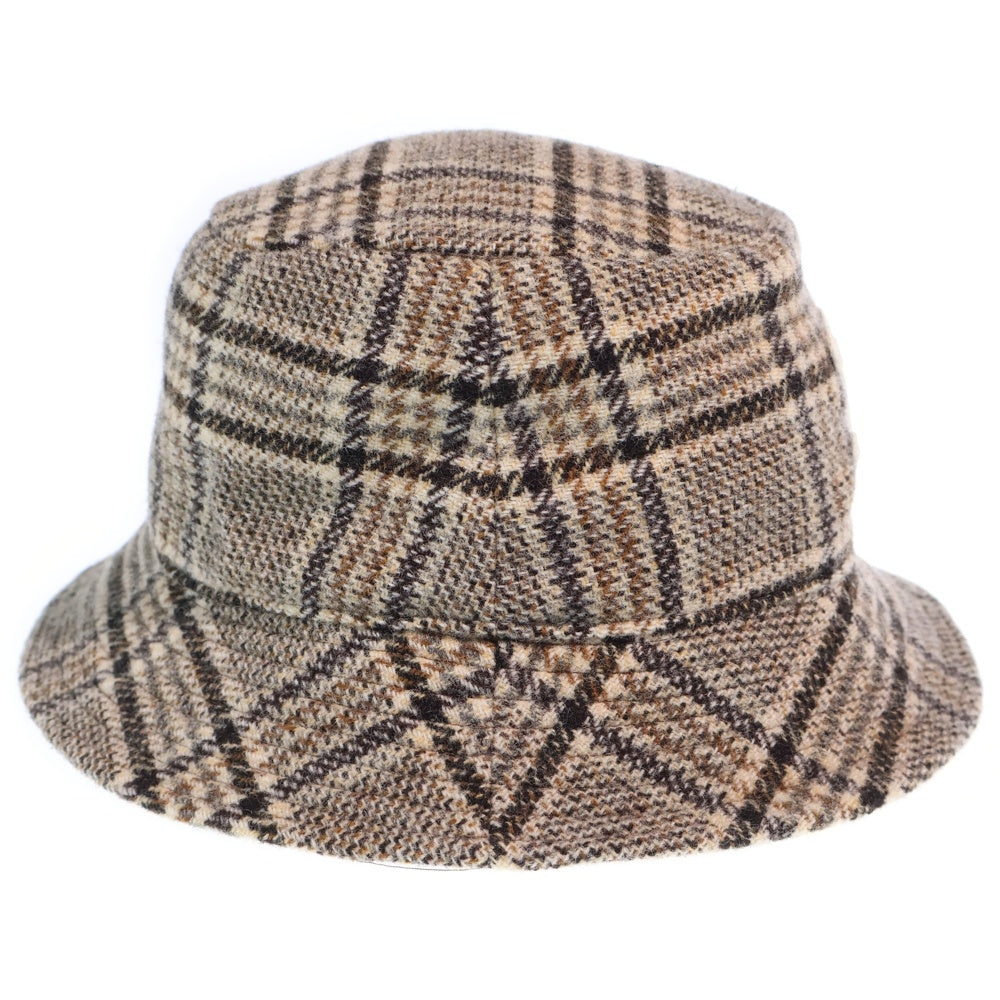 CELINE(セリーヌ) トリオンフ刺繍 ウール バケットハット 帽子 ブラウン 2AUE5471S