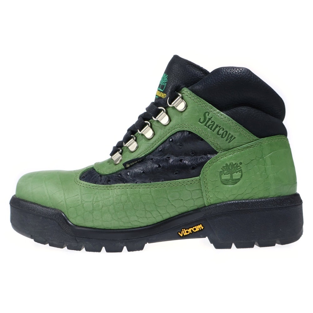 Timberland(ティンバーランド) x Starcow Field Boots Mid Lace GORE-TEX ×スターコー ゴアテックス フィールドブーツ アンクルブーツ グリーン TB0A2NRWES5