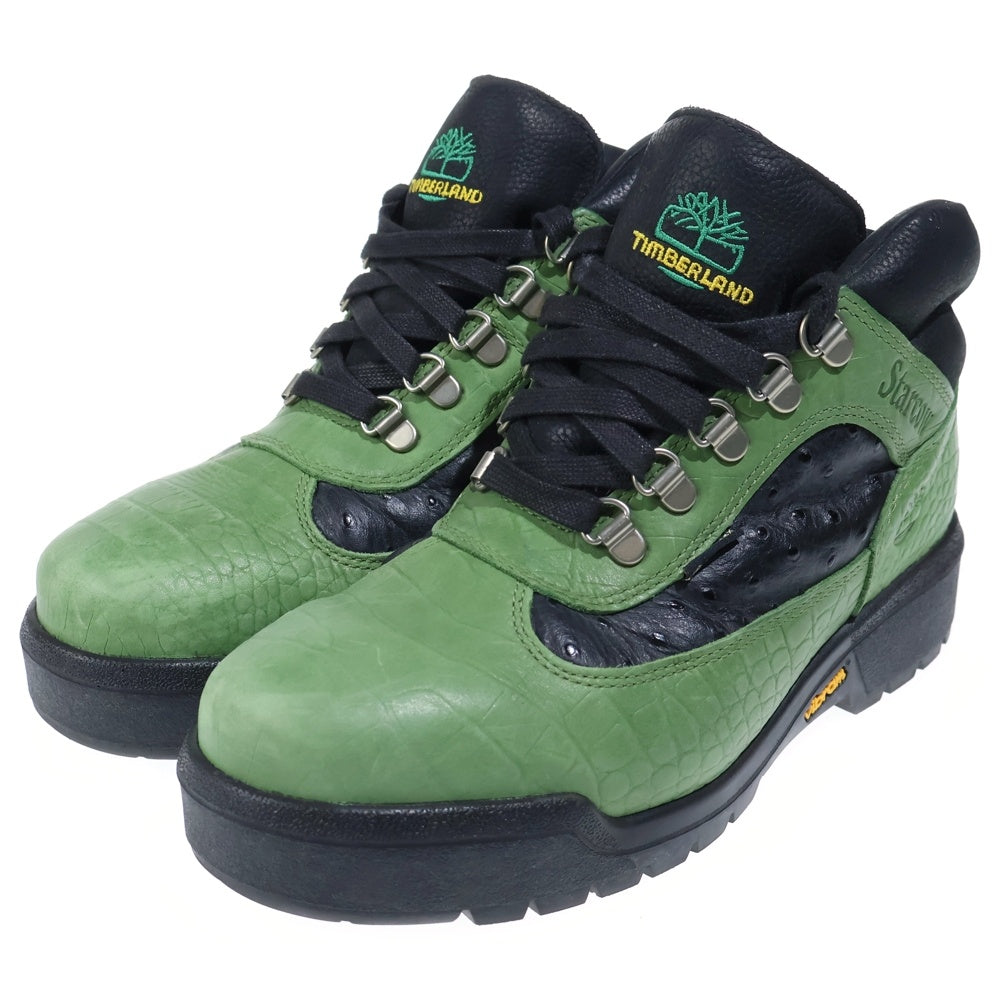 Timberland(ティンバーランド) x Starcow Field Boots Mid Lace GORE-TEX ×スターコー ゴアテックス フィールドブーツ アンクルブーツ グリーン TB0A2NRWES5