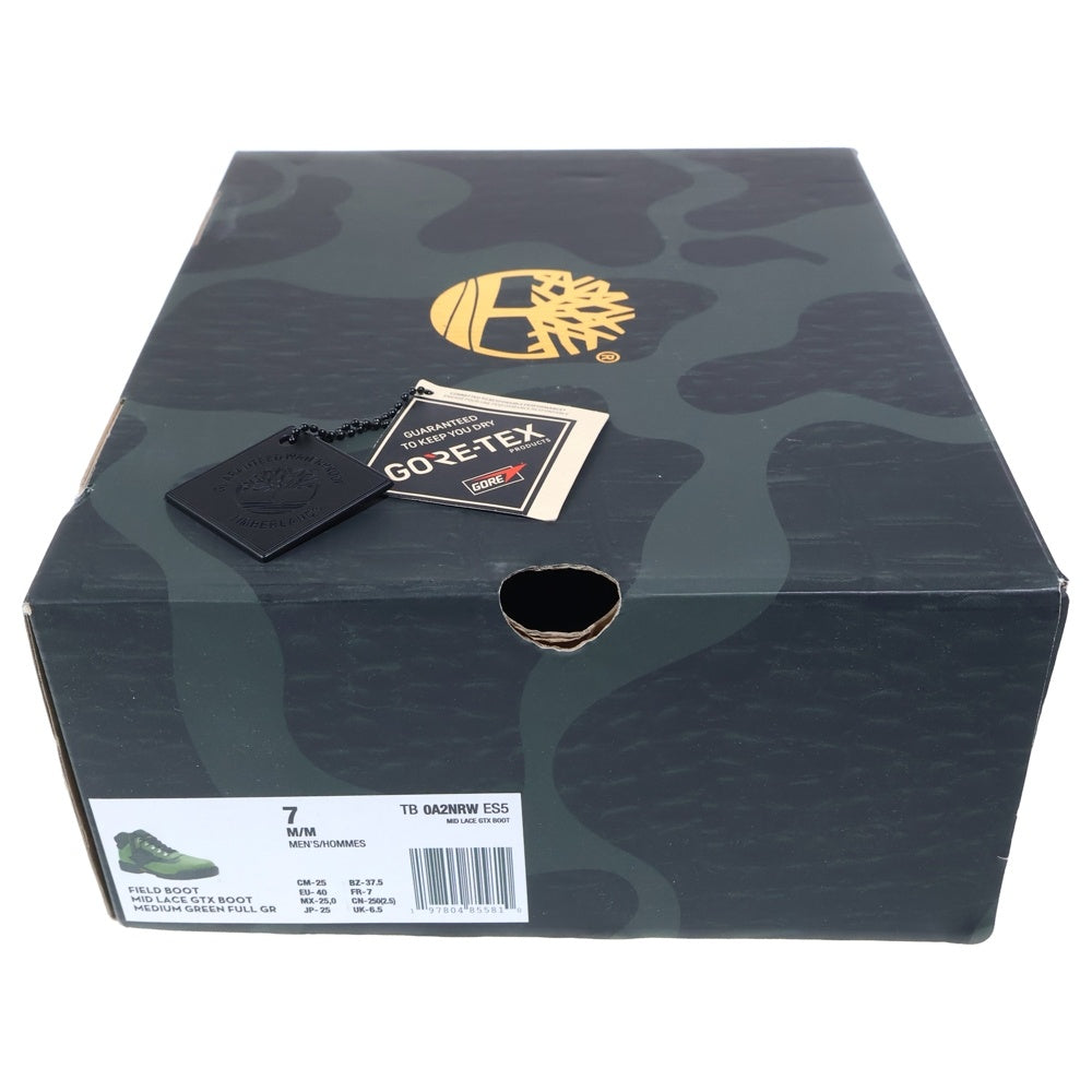 Timberland(ティンバーランド) x Starcow Field Boots Mid Lace GORE-TEX ×スターコー ゴアテックス フィールドブーツ アンクルブーツ グリーン TB0A2NRWES5