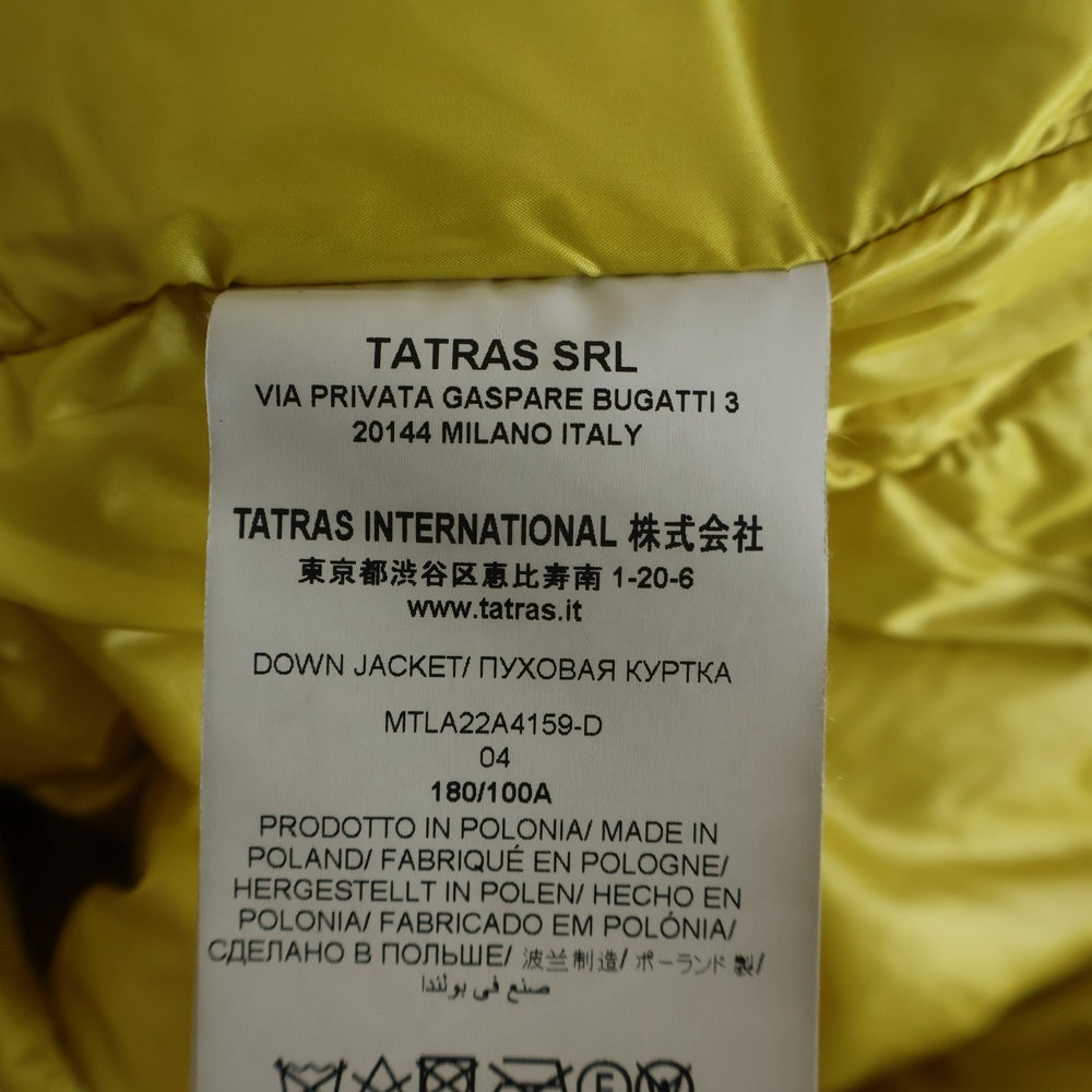 TATRAS(タトラス) GANAMADO ガナマード フード付 ジップアップ ダウンジャケット ブラック MTLA22A4159-D