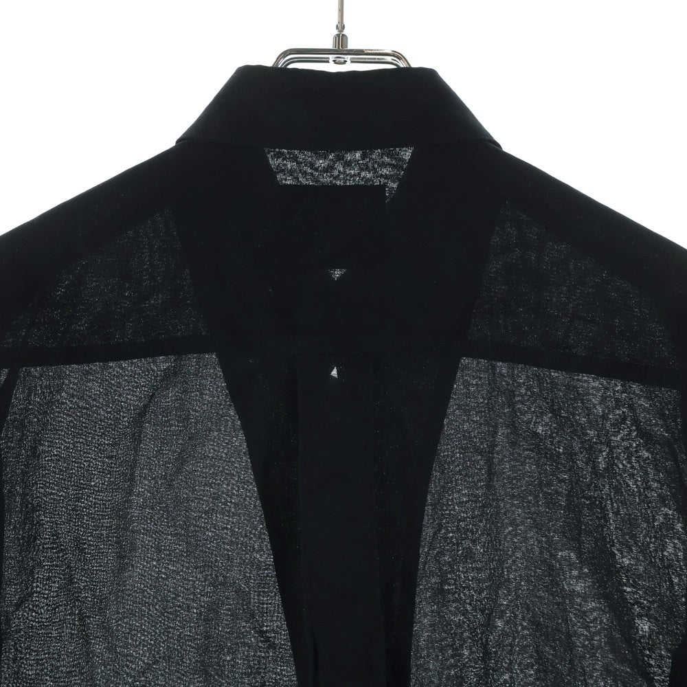 B Yohji Yamamoto(ビー ヨウジヤマモト) 20AW マルチポケット シアー 長袖シャツ ブラック NN-B51-003