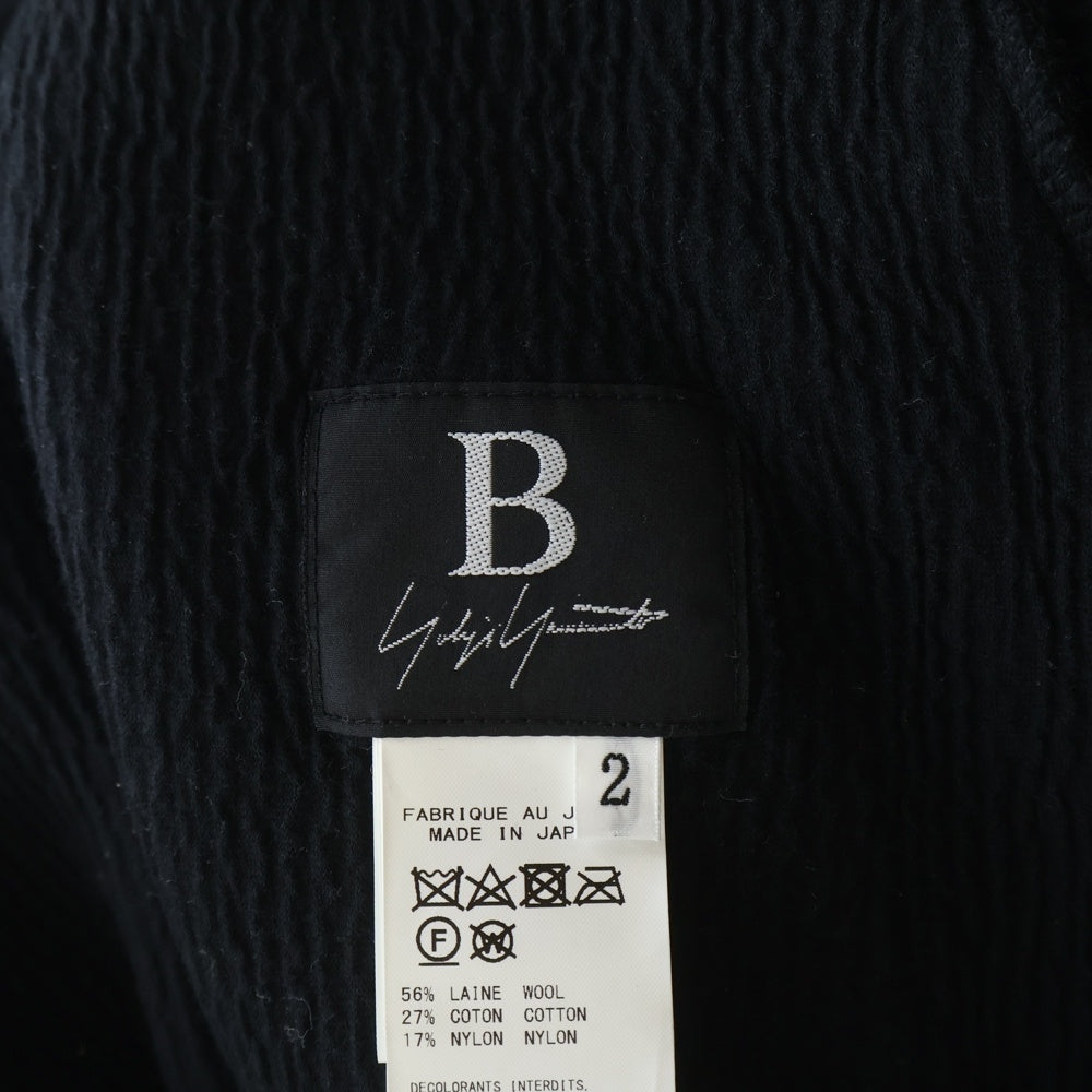 B Yohji Yamamoto(ビー ヨウジヤマモト) 20AW アシンメトリー マルチジップデザイン ニット セーター ブラック NR-T57-181