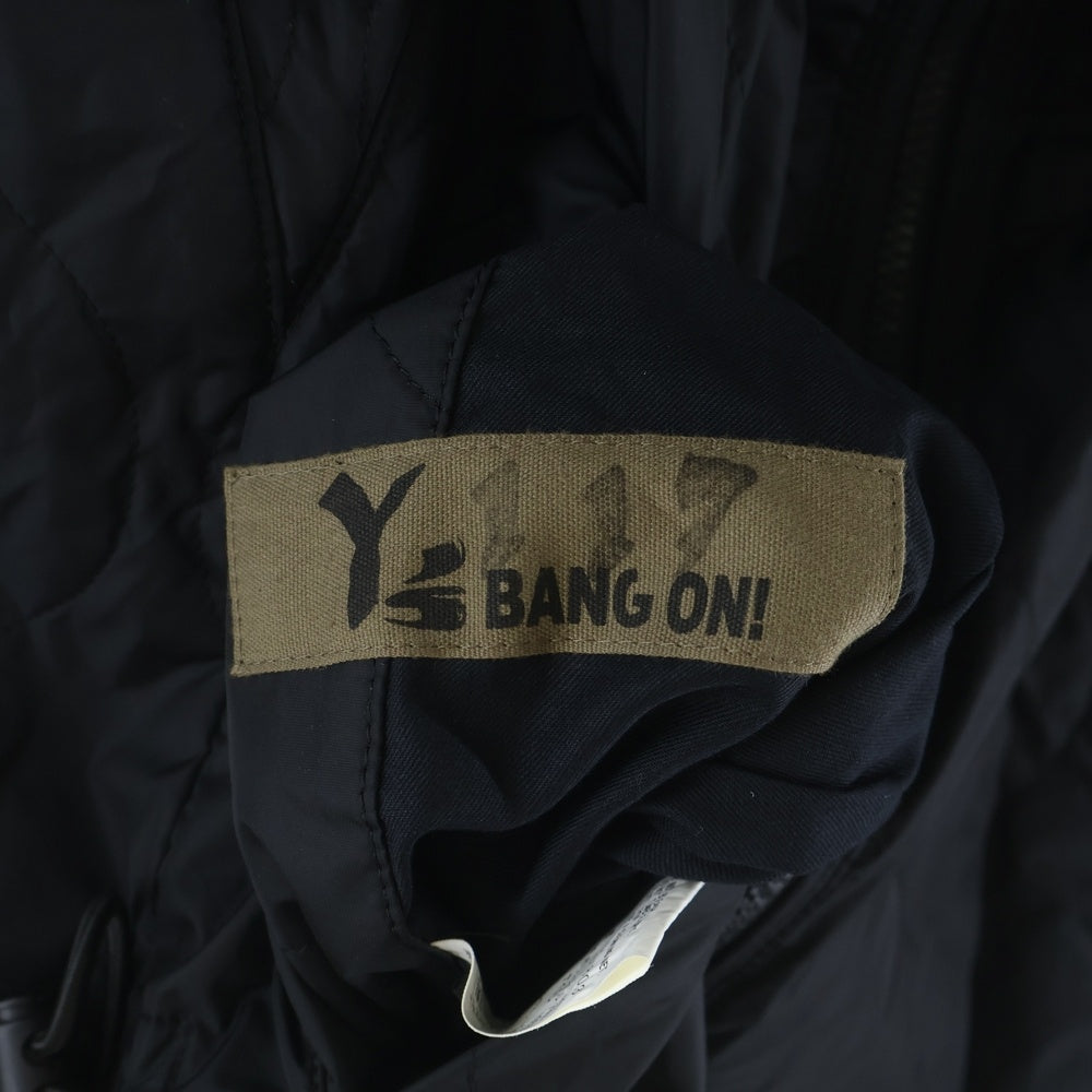 Y's BANG ON!(ワイズバングオン) 21AW EVERSIBLE NYLON TWILL HOODED BLOUSON リバーシブル ナイロン ツイル フーデッド ジップアップブルゾン ブラック YK-Y01-803
