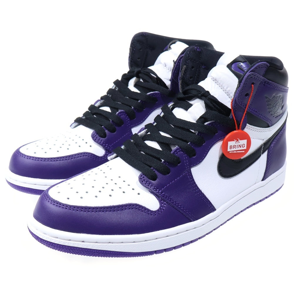 NIKE(ナイキ) AIR JORDAN 1 RETRO HIGH OG COURT PURPLE エアジョーダン1 レトロ OG コートパープル ハイカットスニーカー パープル US10/28cm 555088-500