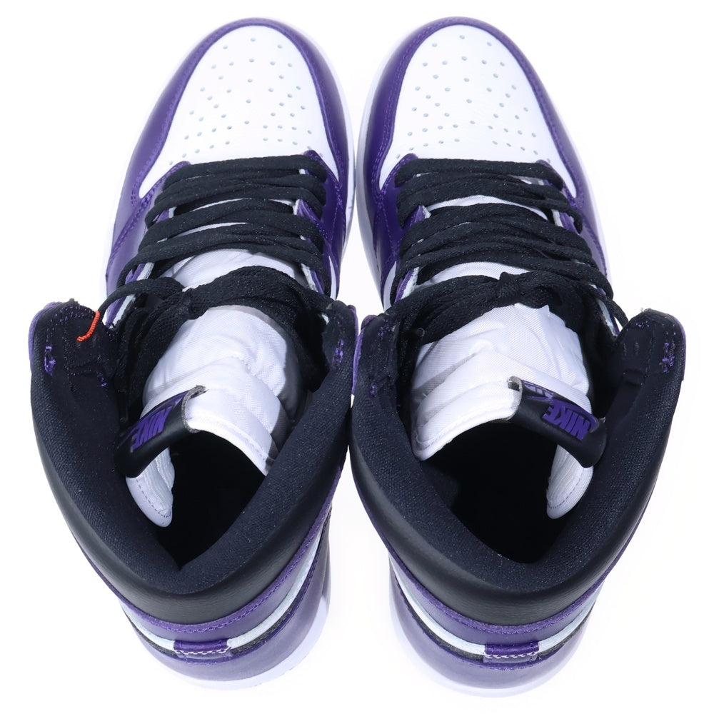 NIKE(ナイキ) AIR JORDAN 1 RETRO HIGH OG COURT PURPLE エアジョーダン1 レトロ OG コートパープル ハイカットスニーカー パープル US10/28cm 555088-500