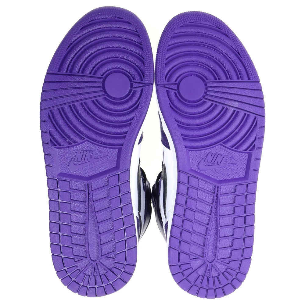 NIKE(ナイキ) AIR JORDAN 1 RETRO HIGH OG COURT PURPLE エアジョーダン1 レトロ OG コートパープル ハイカットスニーカー パープル US10/28cm 555088-500