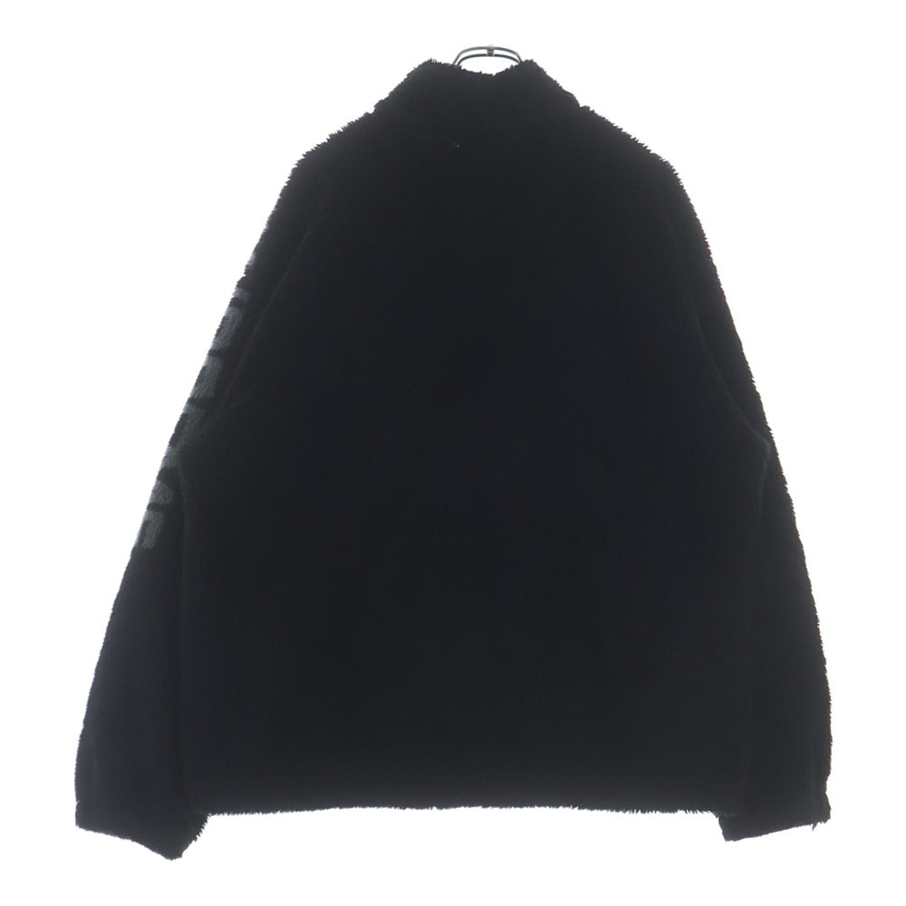 SUPREME(シュプリーム) 25SS Shoulder Logo Fleece Jacket ショルダーロゴデザイン ジップアップ フリースジャケット ブラック