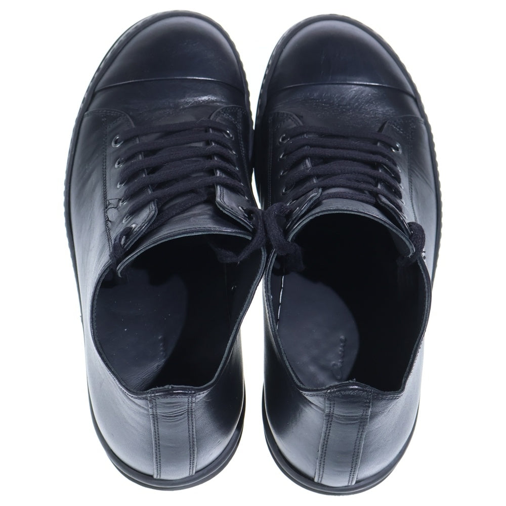 Rick Owens(リックオウエンス) LOW SNEAK レザー ローカットスニーカー ブラック