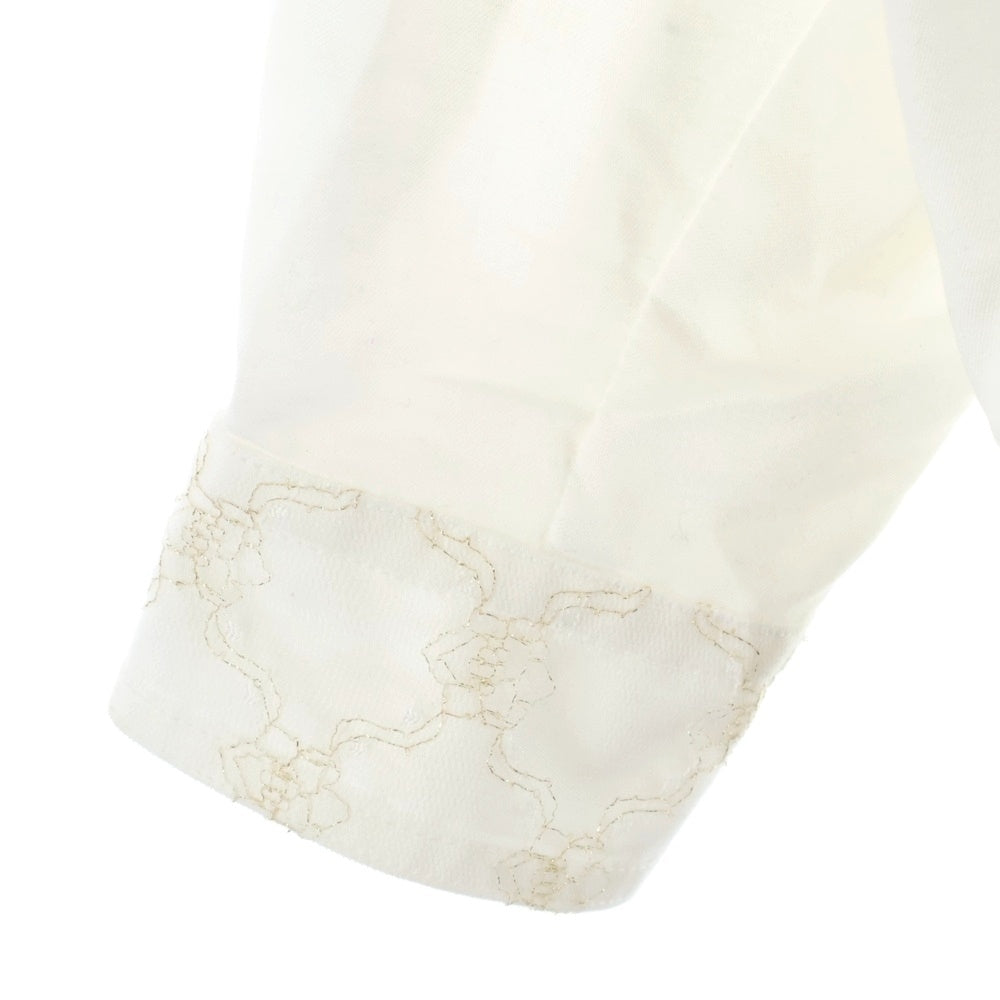 NO BRAND(ノーブランド) blank Guardian Over Shirt ブランク カーディガンオーバーシャツ ホワイト長袖シャツ ホワイト