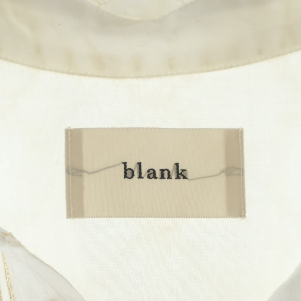 NO BRAND(ノーブランド) blank Guardian Over Shirt ブランク カーディガンオーバーシャツ ホワイト長袖シャツ ホワイト
