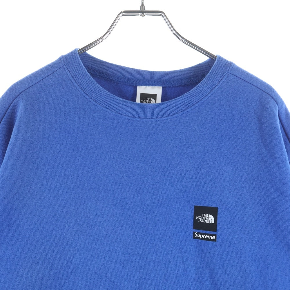 SUPREME(シュプリーム) ×THE NORTH FACE 17FW Mountain Crewneck Sweatshirt ノースフェイス マウンテン クルーネック スウェット トレーナー ブルー