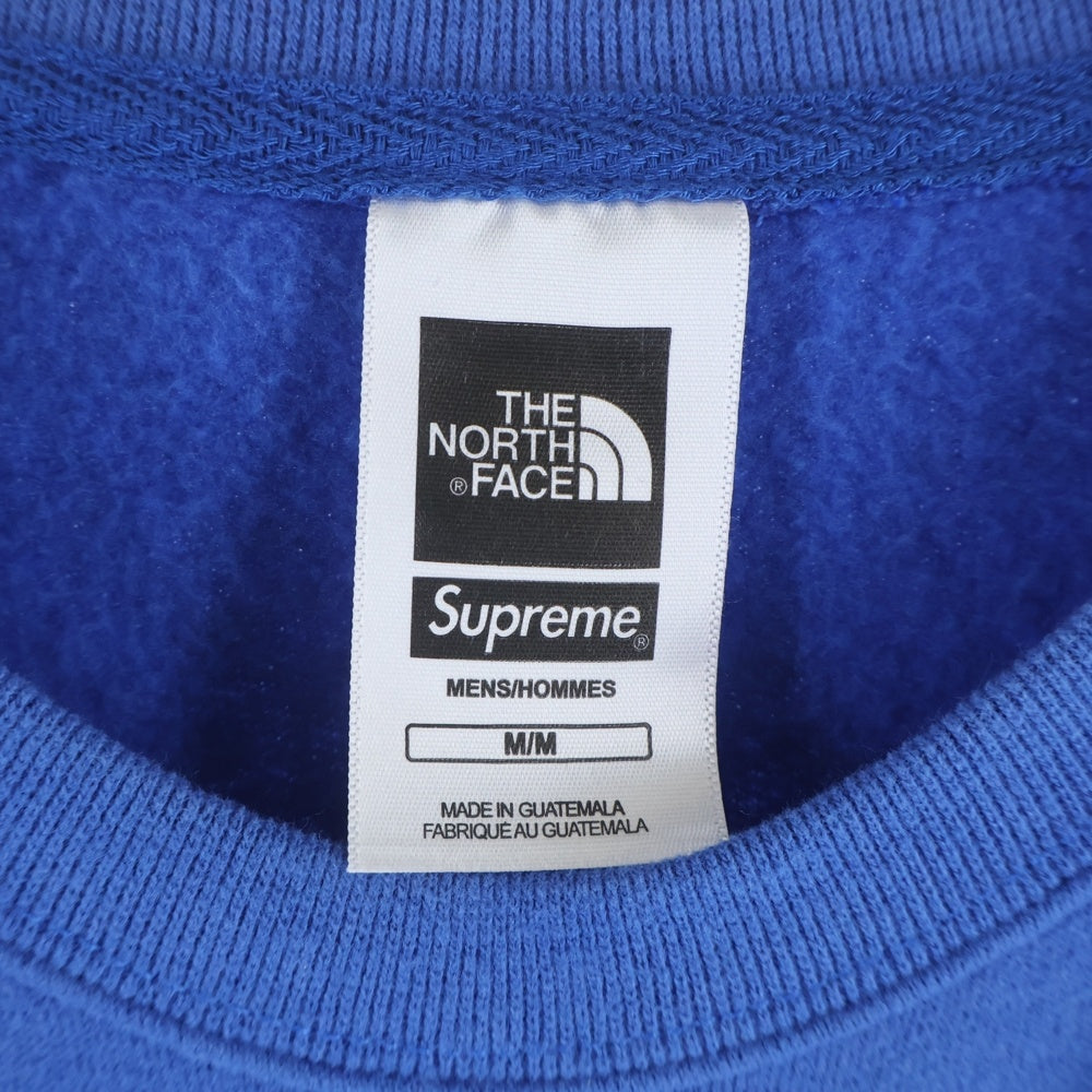 SUPREME(シュプリーム) ×THE NORTH FACE 17FW Mountain Crewneck Sweatshirt ノースフェイス マウンテン クルーネック スウェット トレーナー ブルー