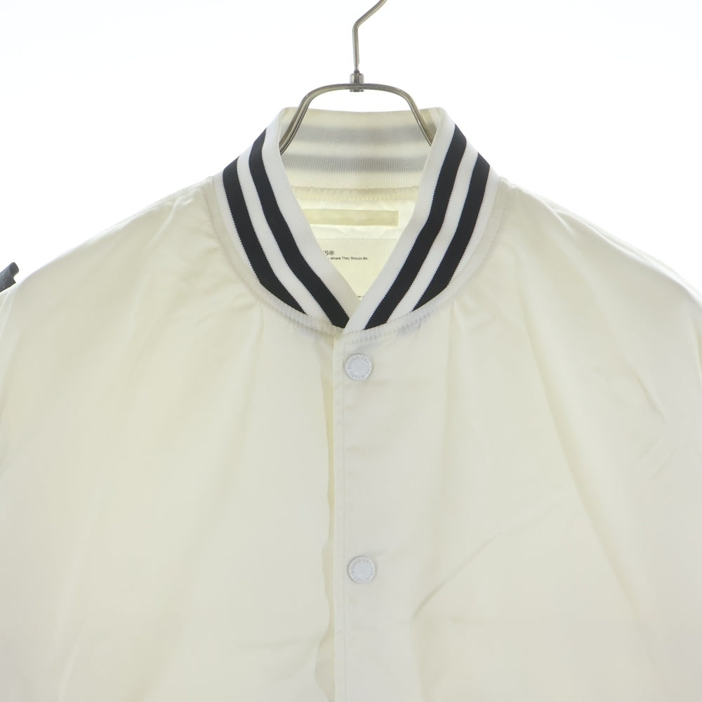 WTAPS(ダブルタップス) 17AW TEAM JACKET チームジャケット スタジアムジャンパー ホワイト 172TQDT-JKM03