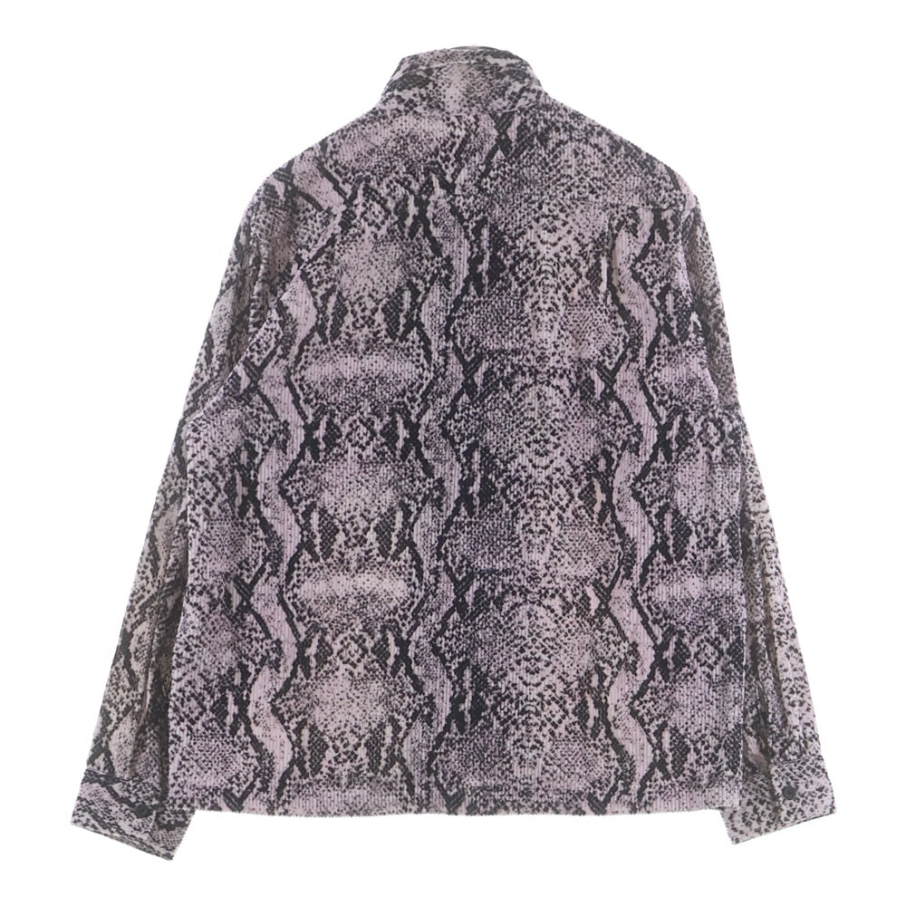SUPREME(シュプリーム) 20AW Snakeskin Corduroy Zip Up Shirt スネークスキン ジップアップ コーデュロイジャケット ピンク
