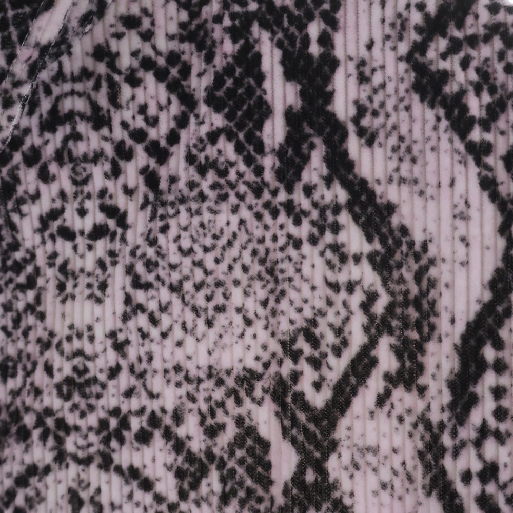 SUPREME(シュプリーム) 20AW Snakeskin Corduroy Zip Up Shirt スネークスキン ジップアップ コーデュロイジャケット ピンク