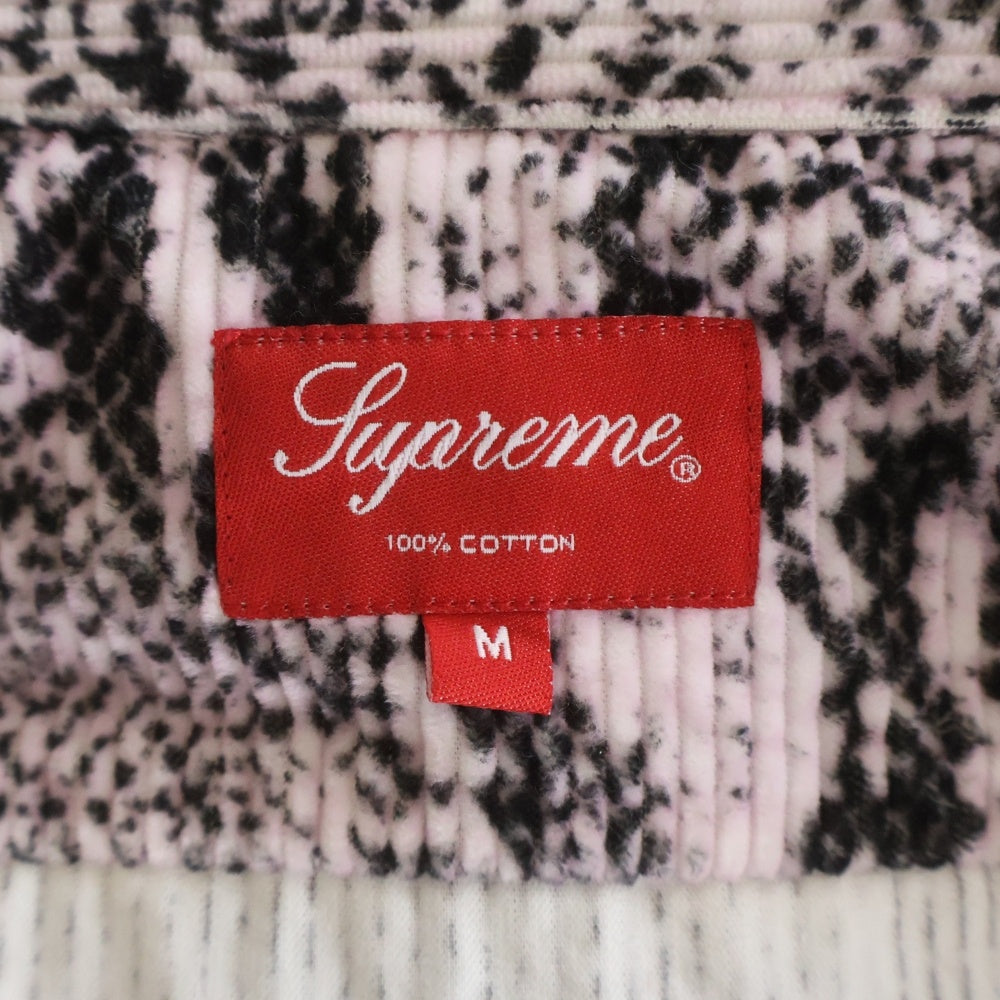 SUPREME(シュプリーム) 20AW Snakeskin Corduroy Zip Up Shirt