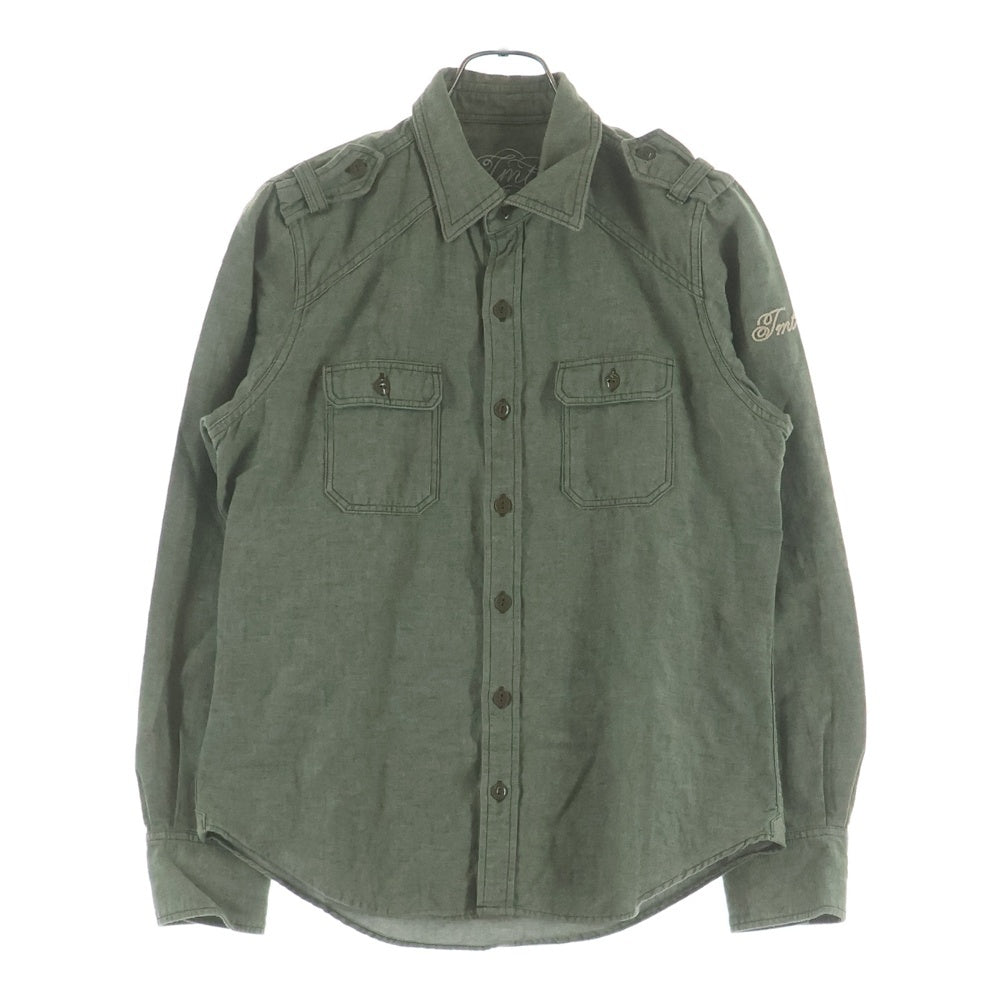 T.M.T(ティーエムティー) 16SS MILITARY SHIRT KHAKI マルチポケット ミリタリー長袖シャツ カーキ TSH-S1611