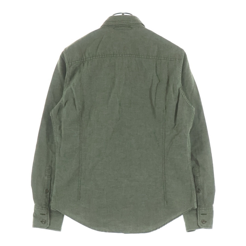 T.M.T(ティーエムティー) 16SS MILITARY SHIRT KHAKI マルチポケット ミリタリー長袖シャツ カーキ TSH-S1611