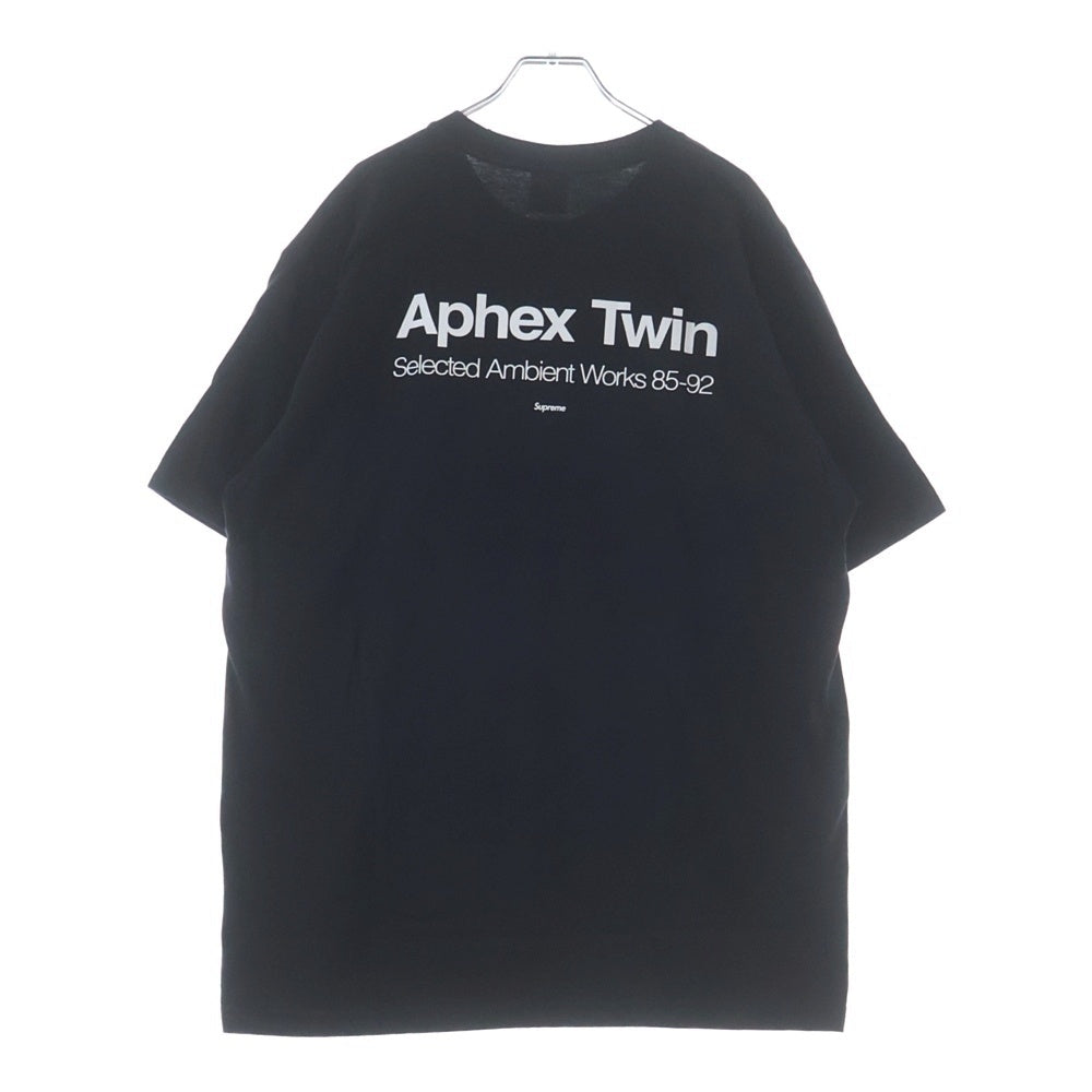 SUPREME(シュプリーム) 25SS Aphex Twin Ambient Works Tee エイフェックス ツイン アンビエントワークス プリント クルーネック 半袖Tシャツ カットソー ブラック