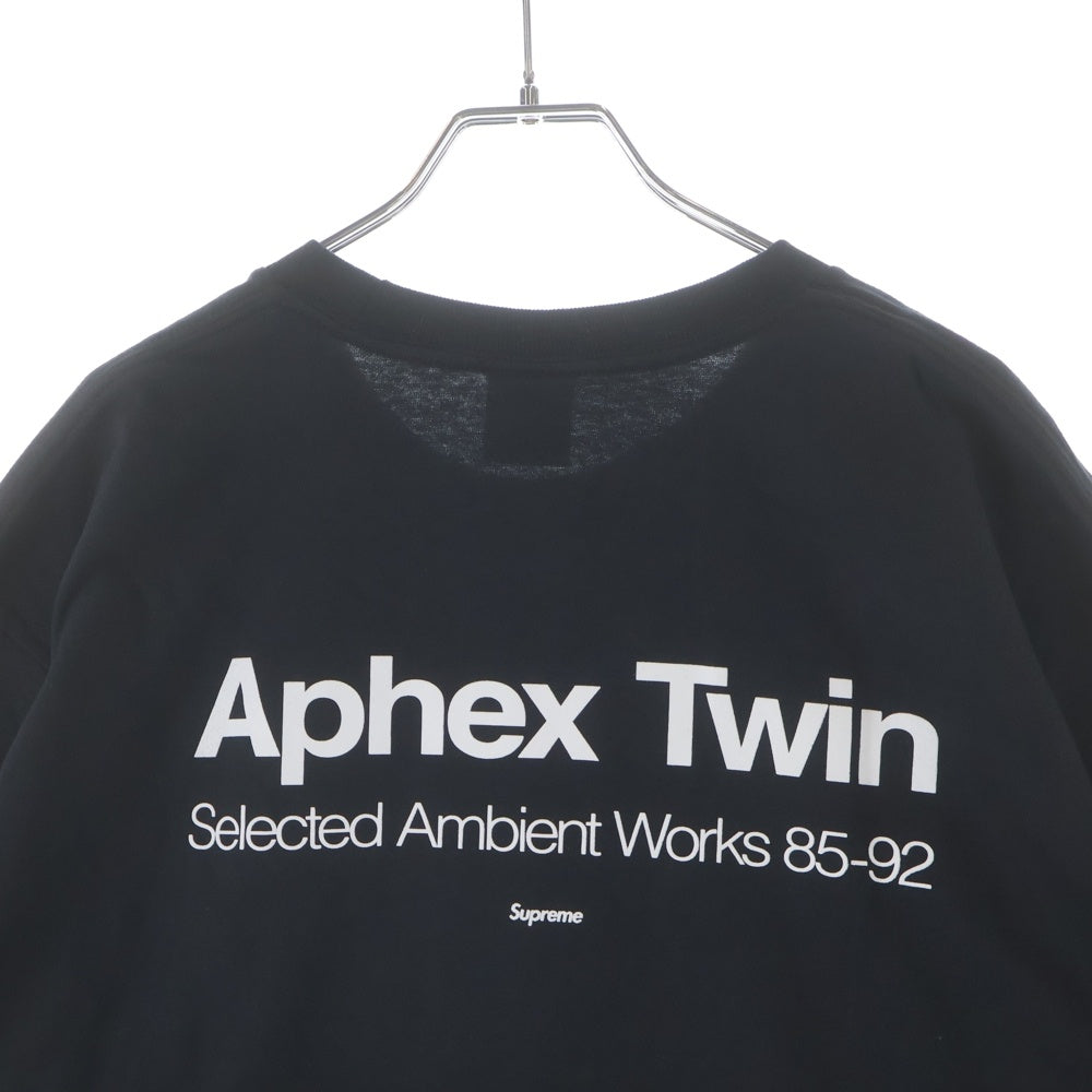 SUPREME(シュプリーム) 25SS Aphex Twin Ambient Works Tee エイフェックス ツイン アンビエントワークス プリント クルーネック 半袖Tシャツ カットソー ブラック