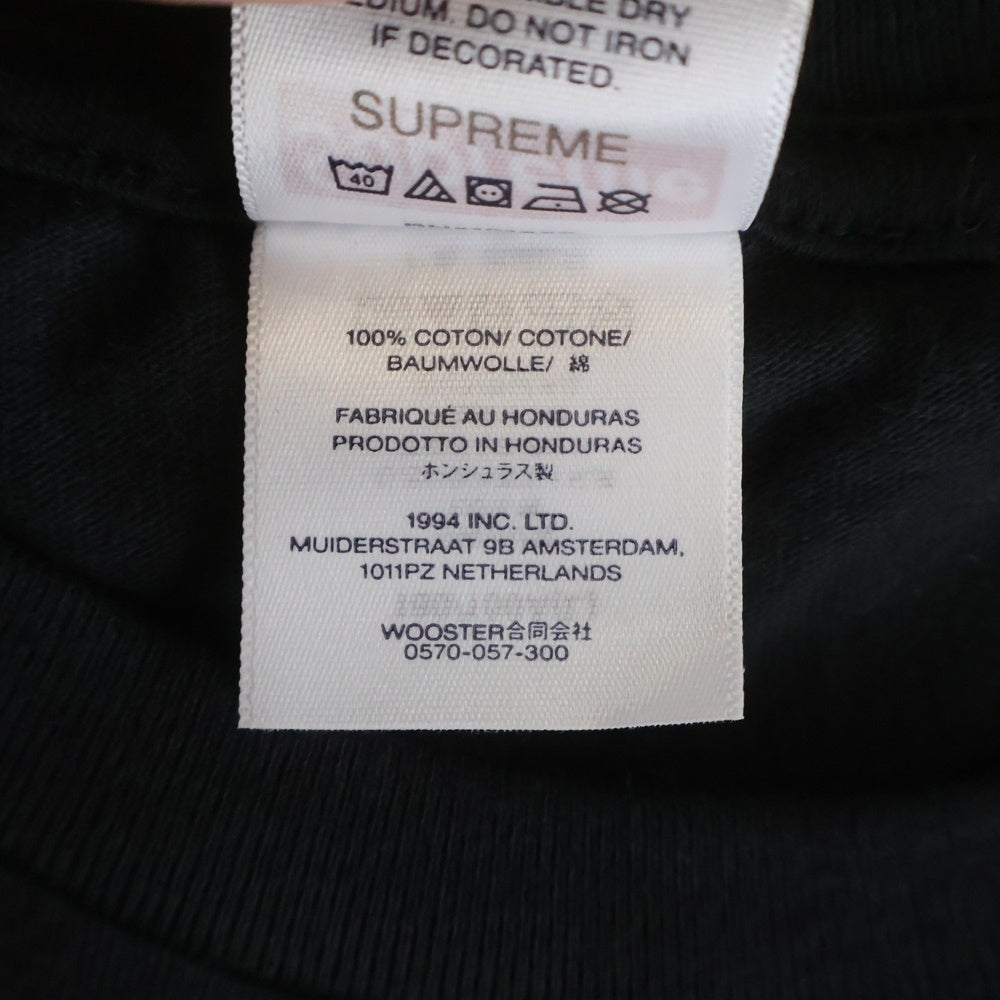 SUPREME(シュプリーム) 25SS Aphex Twin Ambient Works Tee エイフェックス ツイン アンビエントワークス プリント クルーネック 半袖Tシャツ カットソー ブラック