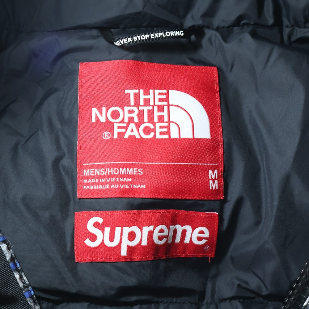 SUPREME(シュプリーム) ×21SS THE NORTH FACE STUDDED NUPTSE ノースフェイス スタッズヌプシ ダウンジャケット ブルー ND421001