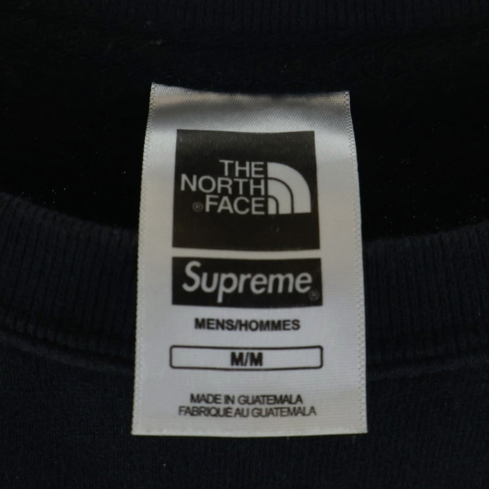 SUPREME(シュプリーム) 17AW × THE NORTH FACE Mountain Crewneck Sweatshirt NT617011 ×ザノースフェイス マウンテン クルーネックスウェット トレーナー ブラック