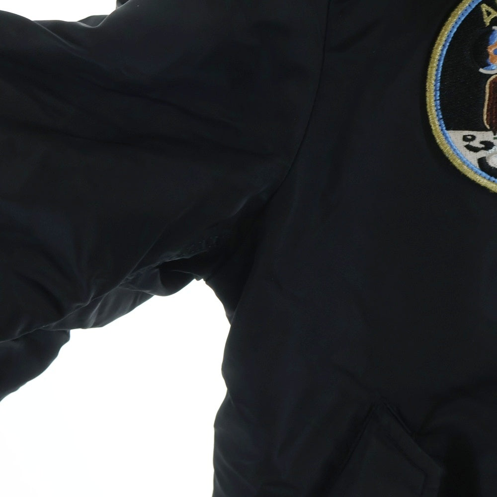 ALPHA INDUSTRIES(アルファ インダストリーズ) NASA APOLLO MA-1 TA0113-001 パッチデザイン フライトジャケット ブルゾン ブラック