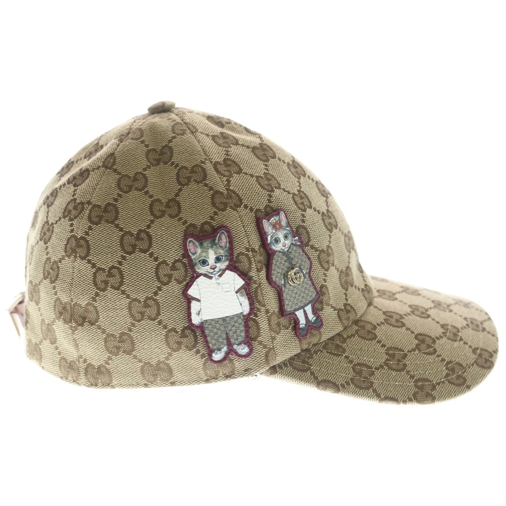 GUCCI(グッチ) x Yuko Higuchi GG Canvas Baseball Cap x ヒグチユウコ GGキャンバス ベースボールキャップ 帽子 847862 レディース