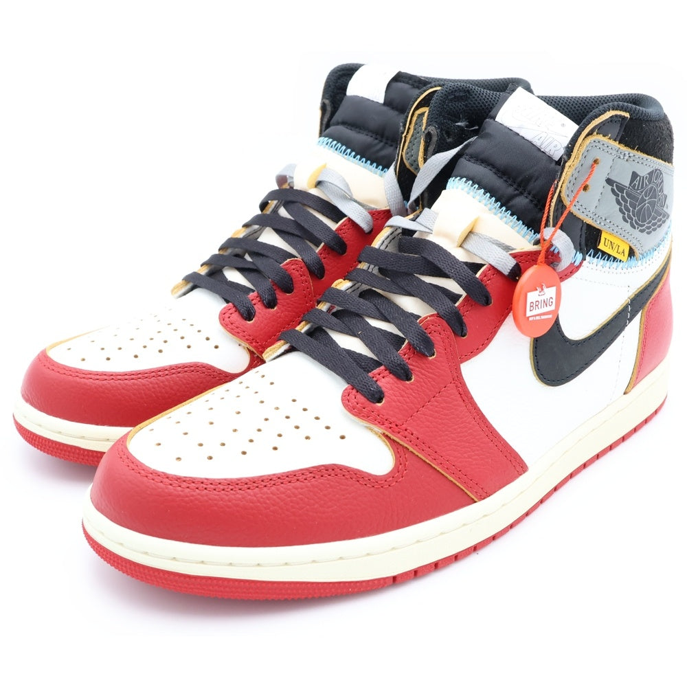 NIKE(ナイキ) ×UNION AIR JORDAN 1 RETRO HIGH OG CHICAGO ユニオン エアジョーダン1 ハイカットスニーカー レッド US11.5/29.5cm HV8563-600