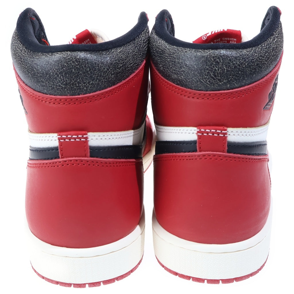 NIKE(ナイキ) AIR JORDAN 1 HIGH OG CHICAGO LOST & FOUND エアジョーダン1 シカゴ ロスト&ファウンド ハイカットスニーカー US12/30cm レッド DZ5485-612