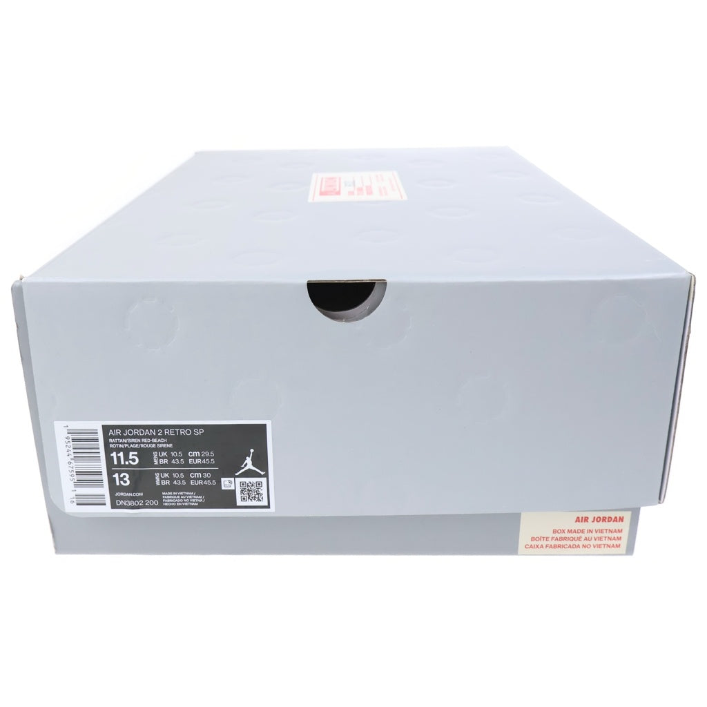 NIKE(ナイキ) ×UNION AIR JORDAN 2 RETRO SP UNION ユニオン エアジョーダン レトロ ハイカットスニーカー アイボリー US11.5/29.5cm DN3802-200