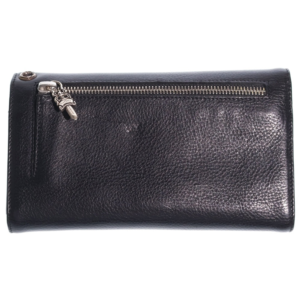 CHROME HEARTS(クロムハーツ) WAVE ウェーブ レザーウォレット 財布 ブラック BCA375