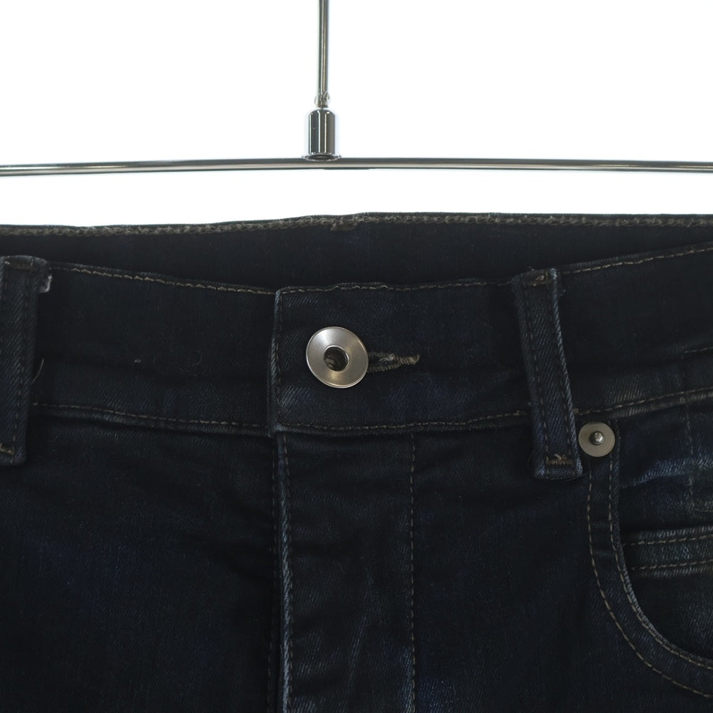 Rick Owens DRKSHDW(リックオウエンス ダークシャドウ) BOLAN BANANA CUT ボラン バナナカット ジップアップデザイン デニムパンツ インディゴ DU02C5363-SDM