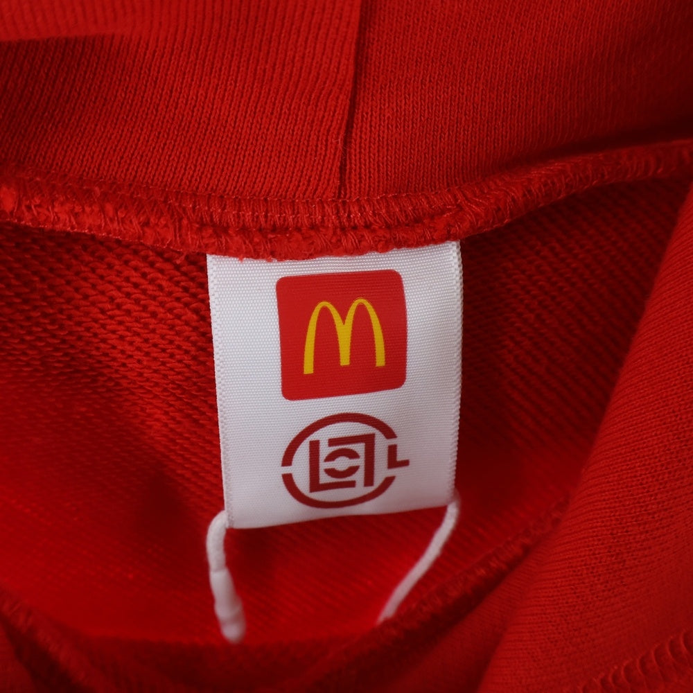 NO BRAND(ノーブランド) CLOT × McDonald's クロット マクドナルド プルオーバーフーディー バッグ コップセット レッド