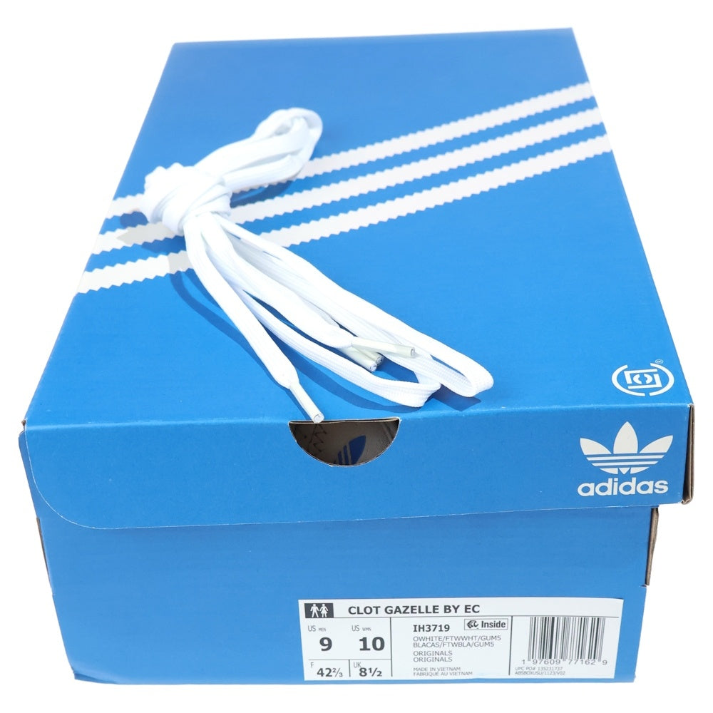 adidas(アディダス) CLOT GAZELLE BY EC クロット ガゼル ローカットスニーカー ホワイト US9/27.0cm IH3719