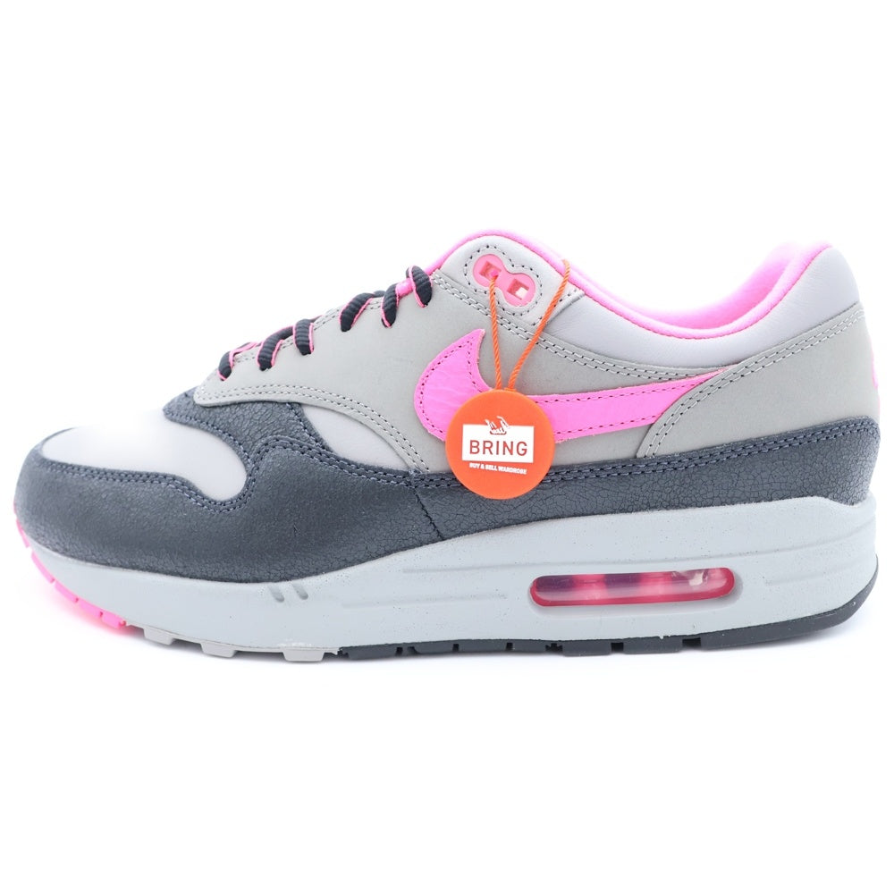 NIKE(ナイキ) ×HUF AIR MAX 1 ANTHRACITE PINK POW ハフ エアマックス1 アンスラサイト ピンク/グレー US9.5/27.5cm HF3713-003
