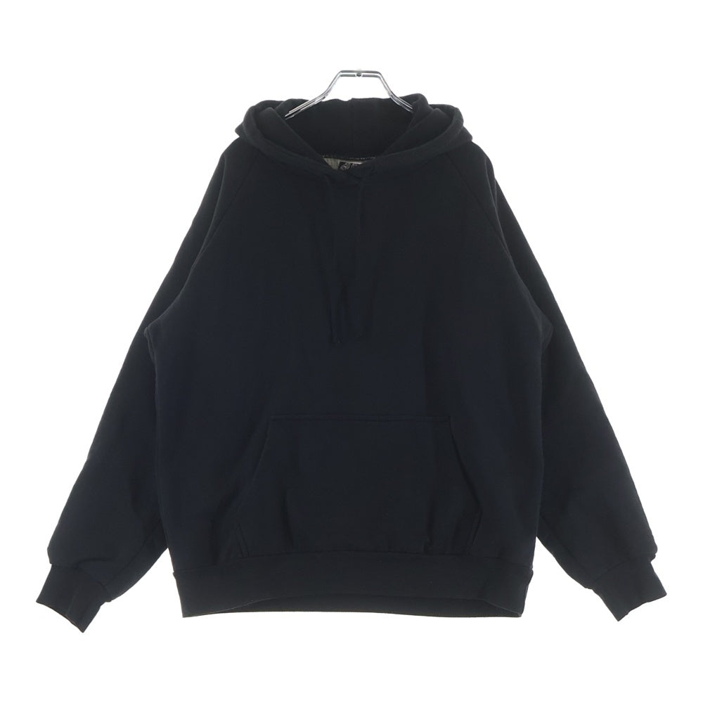 CHROME HEARTS(クロムハーツ) OLD SWTSHRT HD スクロール ラベルプリント 裏地サーマル プルオーバーフーデット スウェット パーカー ブラック