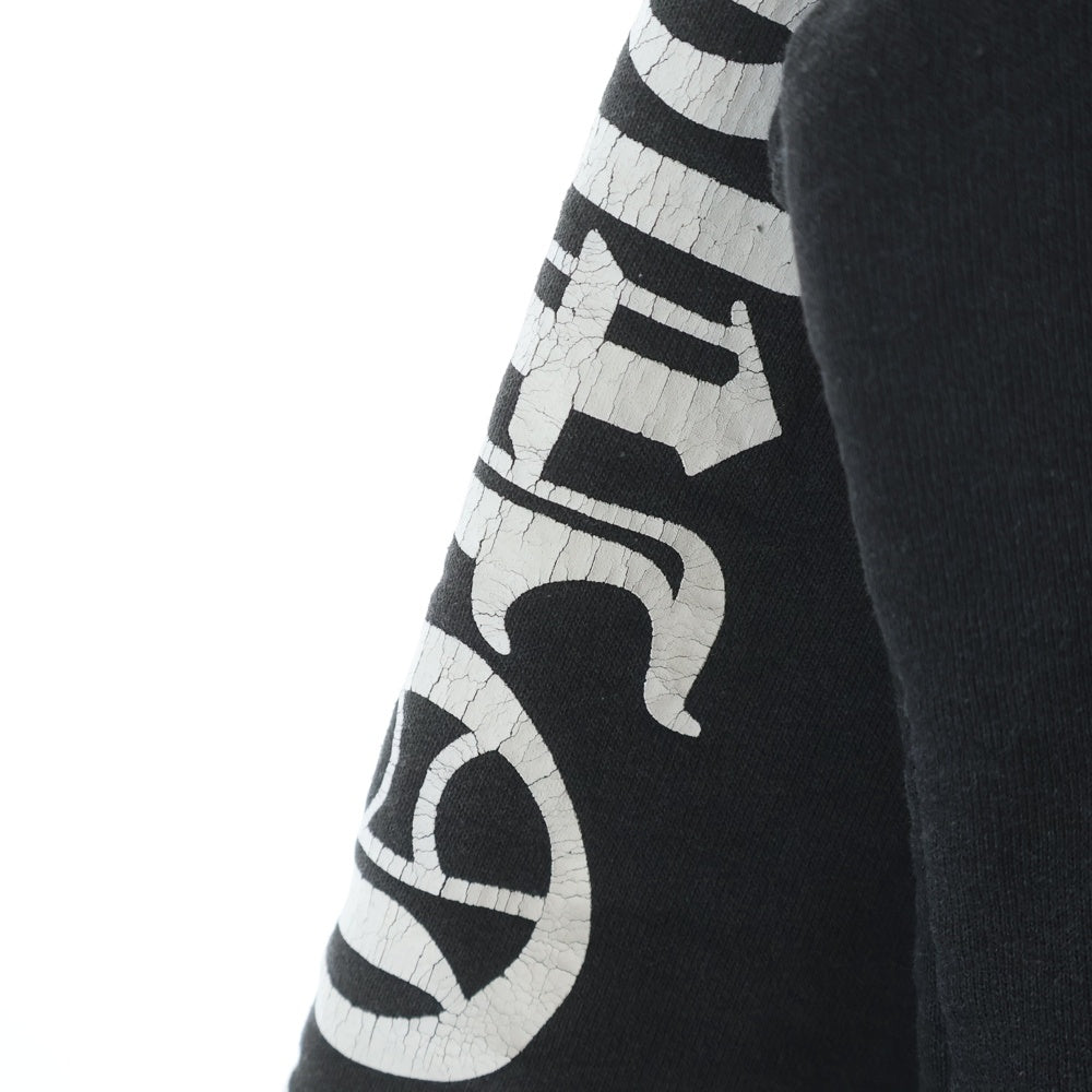 CHROME HEARTS(クロムハーツ) OLD Horseshoe Hoodie オールドモデル ホースシュー 袖プリント プルオーバー パーカー ブラック