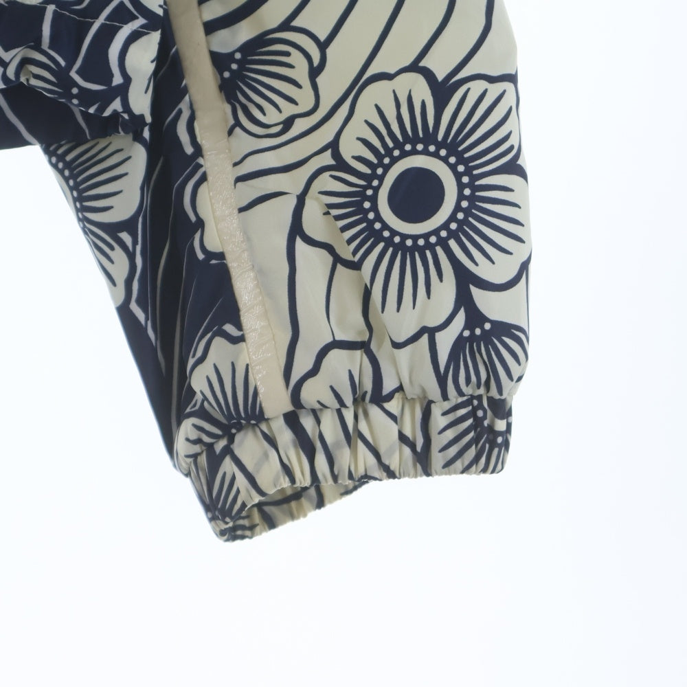MONCLER(モンクレール) 21AW LADIES BLUE KERAGAN FLORAL-PRINT JACKET ブルーケラガン フローラルプリント ジップアップジャケット ブルー G10931A76100