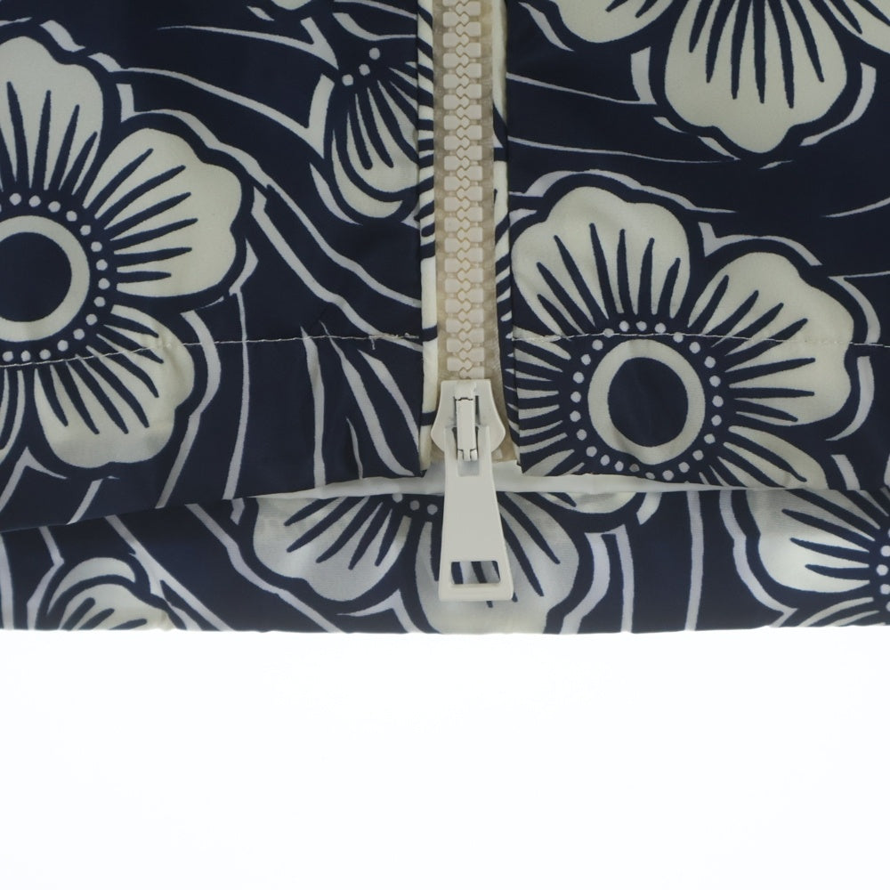 MONCLER(モンクレール) 21AW LADIES BLUE KERAGAN FLORAL-PRINT JACKET ブルーケラガン フローラルプリント ジップアップジャケット ブルー G10931A76100