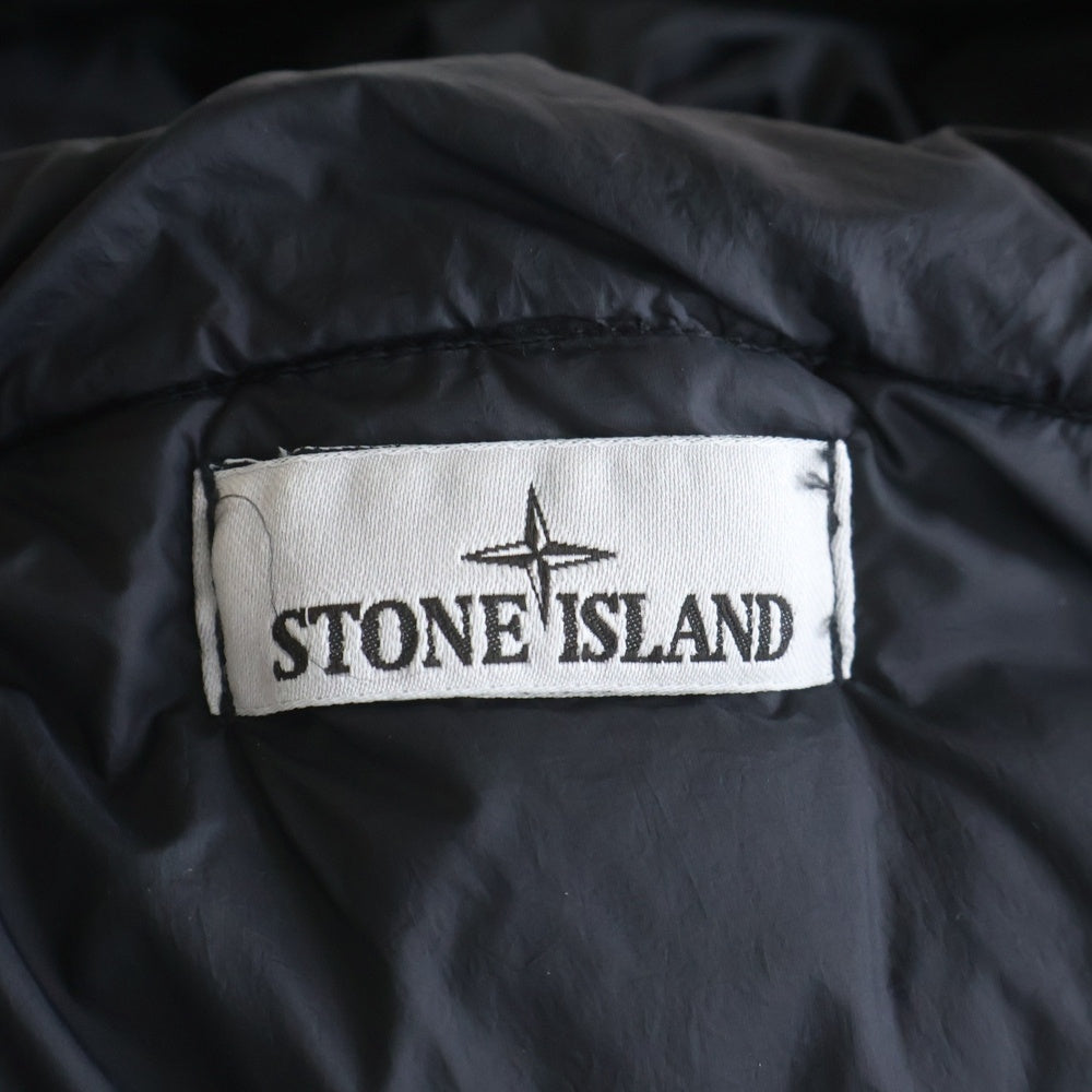STONE ISLAND(ストーンアイランド) GARMENT DYED ガーメントダイ ジップアップナイロンダウンジャケット ブラック 811540723