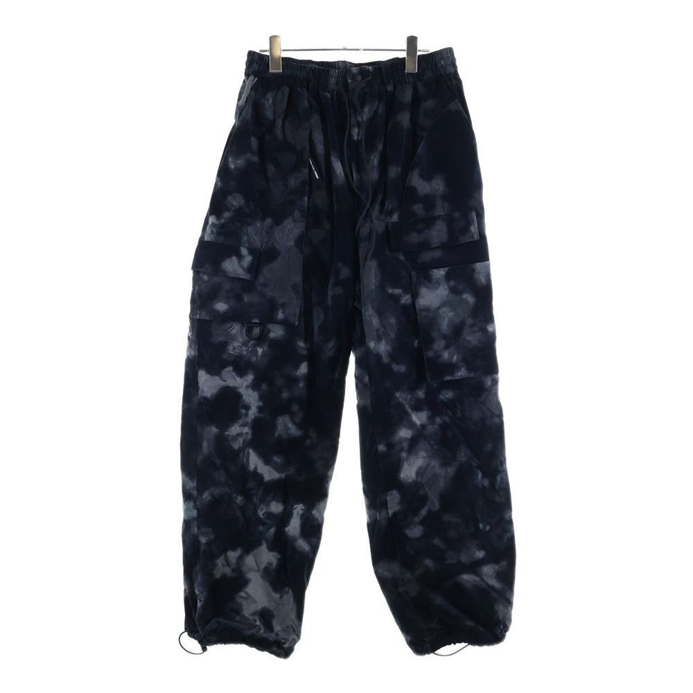 Y-3(ワイスリー) 24AW ALLOVER PRINT NYLON SHELL PANTS オールオーバー プリント ナイロン カーゴパンツ ブラック JE9285