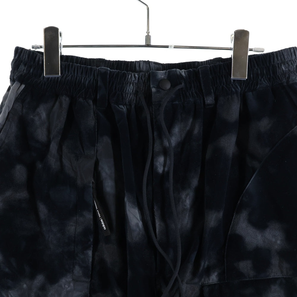 Y-3(ワイスリー) 24AW ALLOVER PRINT NYLON SHELL PANTS オールオーバー プリント ナイロン カーゴパンツ ブラック JE9285
